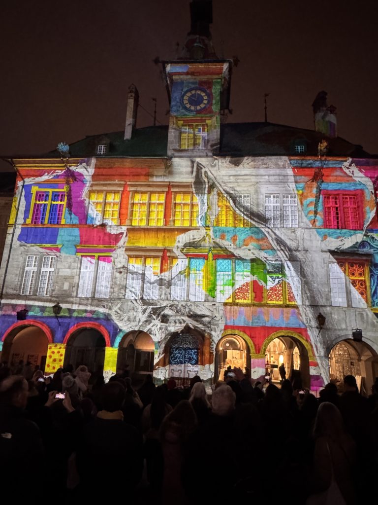 mapping video lumen place Palud Lausanne suisse projection lumière lasers